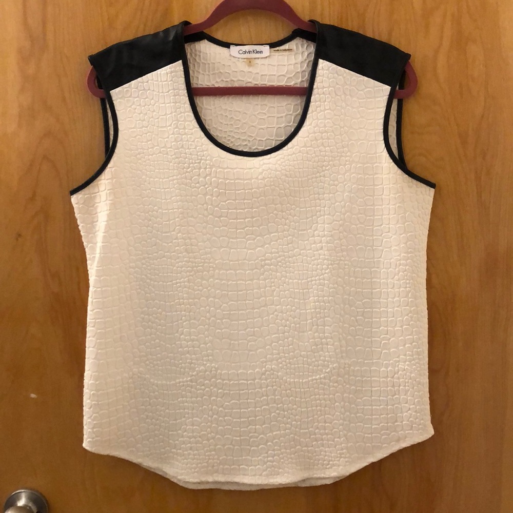 Calvin Klein textured tank top